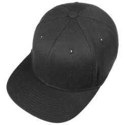 110 Flat Brim 6 Panel Cap -Mode Hut Geschäft 110 Flat Brim 6 Panel Cap schwarz.55700 1rf4