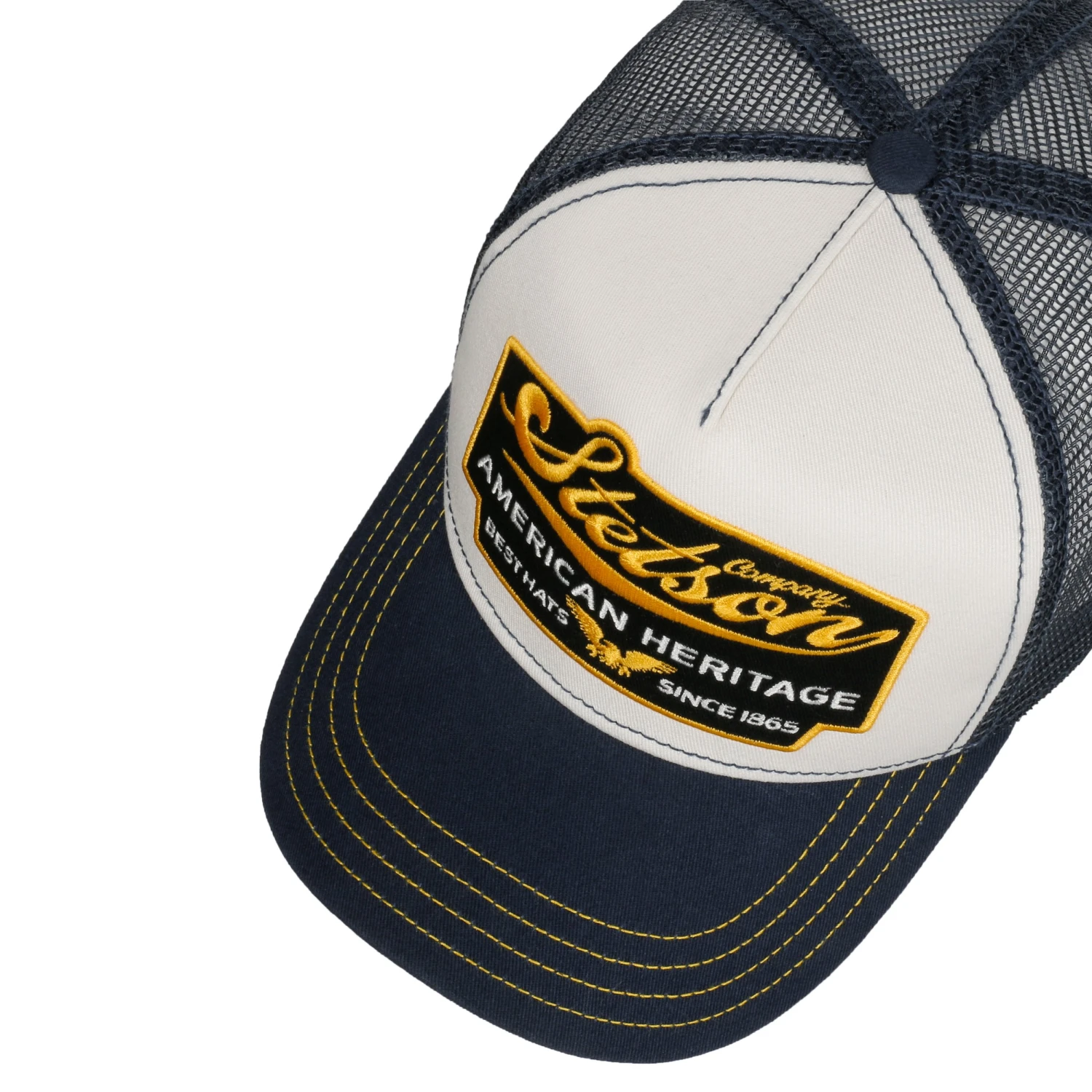 American Heritage Trucker Cap by Stetson American Heritage Trucker Cap By Stetson -Mode Hut Geschäft American Heritage Trucker Cap by Stetson dunkelblau.49840 1rf192
