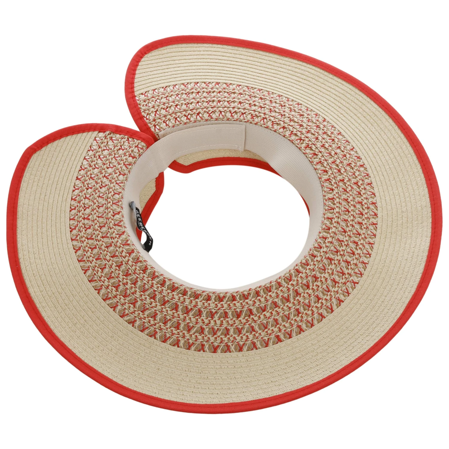 Annavela Strohvisor by Seeeberger Annavela Strohvisor By Seeeberger -Mode Hut Geschäft Annavela Strohvisor by Seeeberger natur rot.64904 2rf196