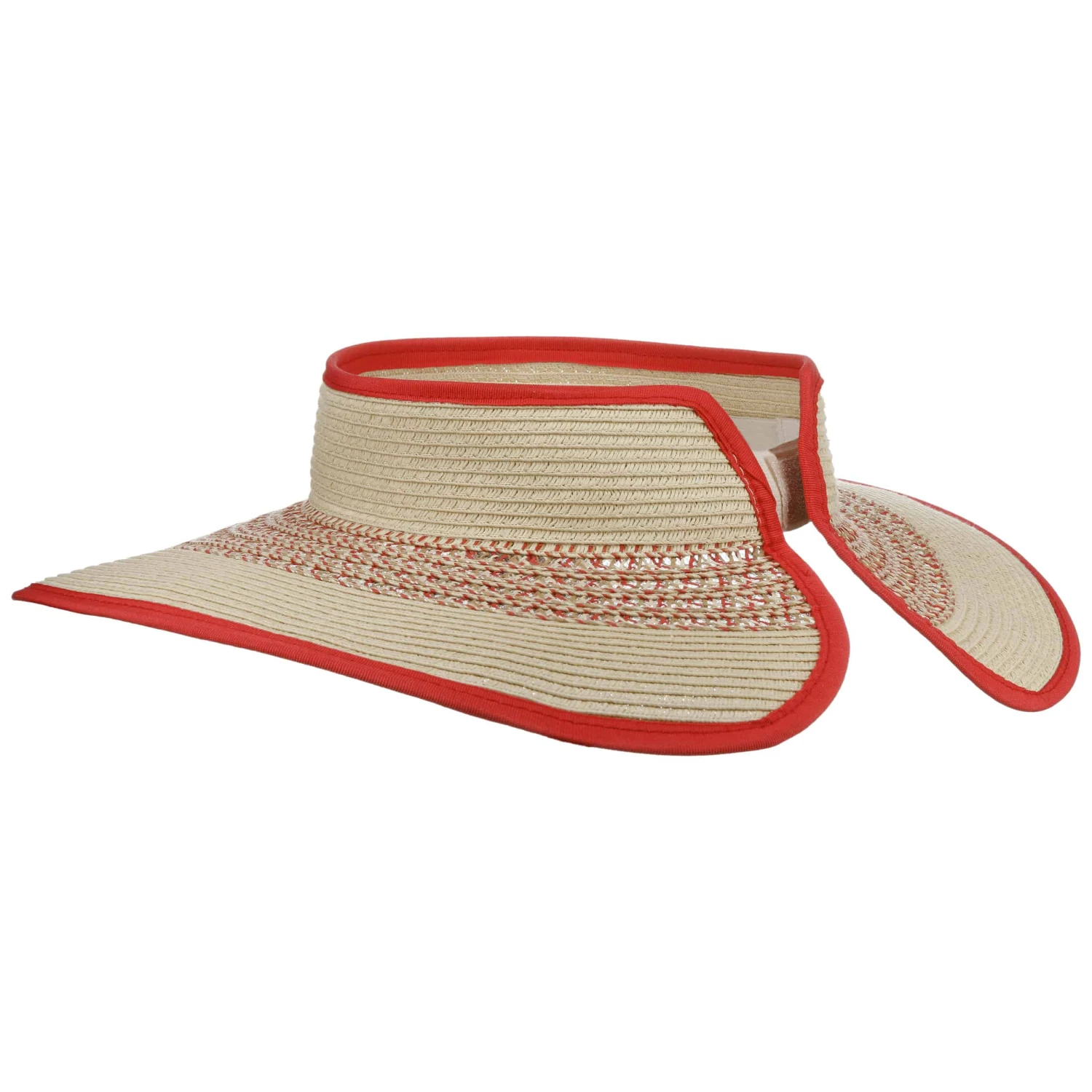 Annavela Strohvisor by Seeeberger Annavela Strohvisor By Seeeberger -Mode Hut Geschäft Annavela Strohvisor by Seeeberger natur rot.64904 3rf196