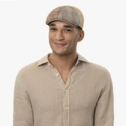 Avana Patchwork Flatcap By Lierys Gold 3 Avana Patchwork Flatcap By Lierys Gold -Mode Hut Geschäft Avana Patchwork Flatcap by Lierys Gold.58818 8