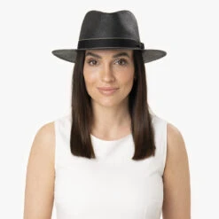 Black Traveller Strohhut By Lipodo -Mode Hut Geschäft Black Traveller Strohhut by Lipodo.56140 7