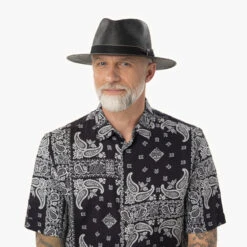 Black Traveller Strohhut By Lipodo -Mode Hut Geschäft Black Traveller Strohhut by Lipodo.56140 8