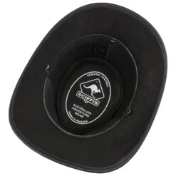 Borderland Lederhut By Scippis -Mode Hut Geschäft Borderland Lederhut by Scippis schwarz.33270 2rf4