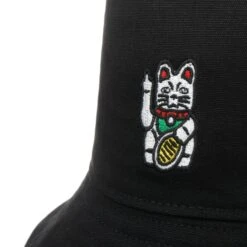 Bye Bye Cat Bucket Stoffhut By Iriedaily -Mode Hut Geschäft Bye Bye Cat Bucket Stoffhut by iriedaily schwarz.59830 4rf4