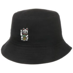 Bye Bye Cat Bucket Stoffhut By Iriedaily -Mode Hut Geschäft Bye Bye Cat Bucket Stoffhut by iriedaily schwarz.59830 rf4