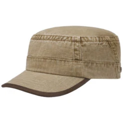 Classic Army Cap Mit UV-Schutz By Stetson -Mode Hut Geschäft Classic Army Cap mit UV Schutz by Stetson beige.60884 rf15