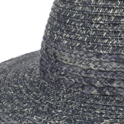 Classic Twotone Traveller Strohhut -Mode Hut Geschäft Classic Twotone Traveller Strohhut dunkelblau.59816 5rf192