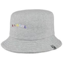 Colour Text Bucket Stoffhut By Kangol -Mode Hut Geschäft Colour Text Bucket Stoffhut by Kangol grau.62583 rf13