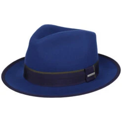 Delrico Fedora Wollhut By Stetson -Mode Hut Geschäft Delrico Fedora Wollhut by Stetson blau.62333 rf2