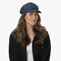 Denim Ballonmütze By Lipodo -Mode Hut Geschäft Denim Ballonmuetze by Lipodo.56111 7