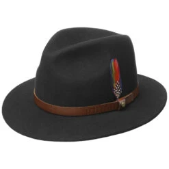Fallon Traveller Wollhut By Stetson -Mode Hut Geschäft Fallon Traveller Wollhut by Stetson schwarz.56592 rf4