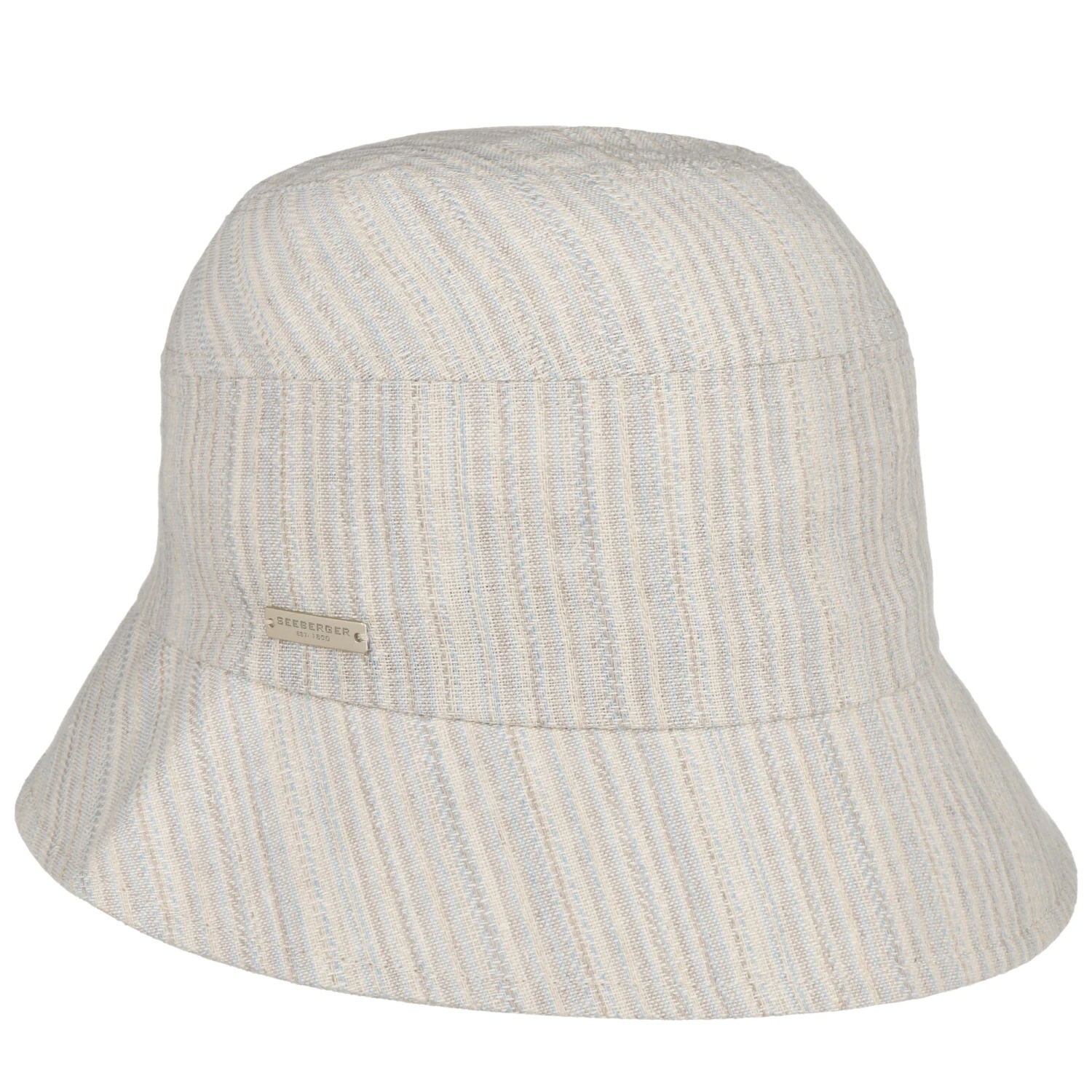 Fine Stripes Stoffhut by Seeberger Fine Stripes Stoffhut By Seeberger -Mode Hut Geschäft Fine Stripes Stoffhut by Seeberger hellblau.64884 rf9