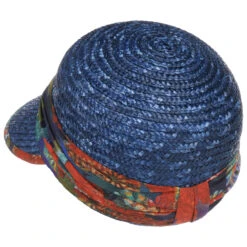 Flower Band Strohcap By Seeberger -Mode Hut Geschäft Flower Band Strohcap by Seeberger dunkelblau.60916 3rf192