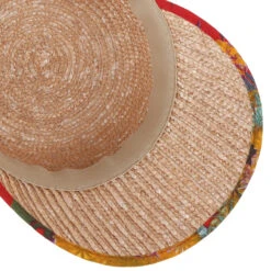 Flower Band Strohcap By Seeberger -Mode Hut Geschäft Flower Band Strohcap by Seeberger natur.60916 2rf40