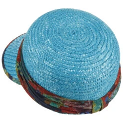 Flower Band Strohcap By Seeberger -Mode Hut Geschäft Flower Band Strohcap by Seeberger tuerkis.60916 3rf42