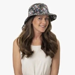 Flower Cloche Stoffhut By Betmar -Mode Hut Geschäft Flower Cloche Stoffhut by Betmar.62316 7