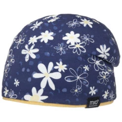 Flower GOTS Mädchenmütze By Maximo -Mode Hut Geschäft Flower GOTS Maedchenmuetze by maximo blau.59039 rf2