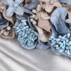 Flower Headband By Seeberger -Mode Hut Geschäft Flower Headband by Seeberger hellblau.53286 5rf9