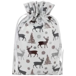 Geschenktüte Mehrweg Rentiere 29 Cm X 42 Cm -Mode Hut Geschäft Geschenktuete Mehrweg Rentiere 29 cm x 42 cm wei .65576 rf5