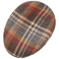 Glaston Wool Check Flatcap By Lierys