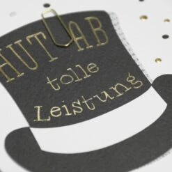 Glückwunschkarte Hut Ab