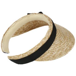 Grace Strohvisor By Betmar -Mode Hut Geschäft Grace Strohvisor by Betmar natur schwarz.36024 3rf201