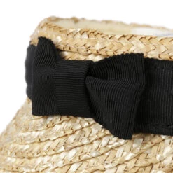 Grace Strohvisor By Betmar -Mode Hut Geschäft Grace Strohvisor by Betmar natur schwarz.36024 5rf201