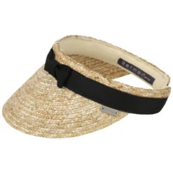 Grace Strohvisor By Betmar -Mode Hut Geschäft Grace Strohvisor by Betmar natur schwarz.36024 rf201