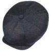 Hatteras Cashmere Check Flatcap By Stetson