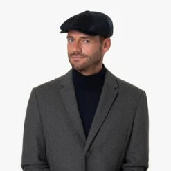 Hatteras Cashmere Check Flatcap By Stetson -Mode Hut Geschäft Hatteras Cashmere Check Flatcap by Stetson.58928 8