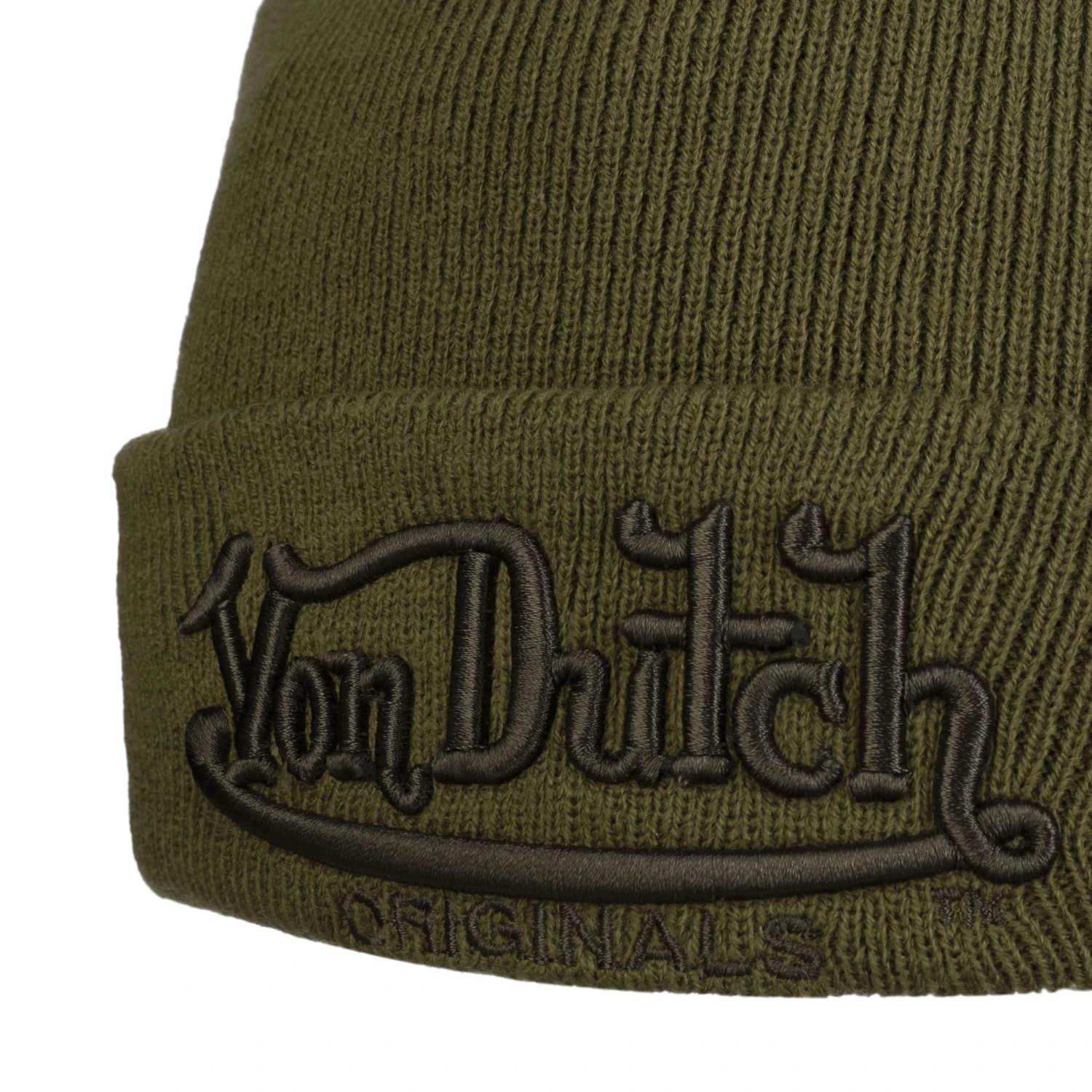 Heritage Logo Beanie by Von Dutch Heritage Logo Beanie By Von Dutch -Mode Hut Geschäft Heritage Logo Beanie by Von Dutch oliv.64566 4rf14
