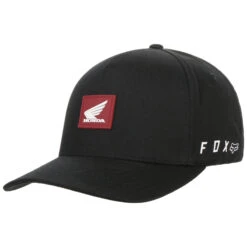 Honda Wing Flexfit Cap By FOX -Mode Hut Geschäft Honda Wing Flexfit Cap by FOX schwarz.63397 rf4