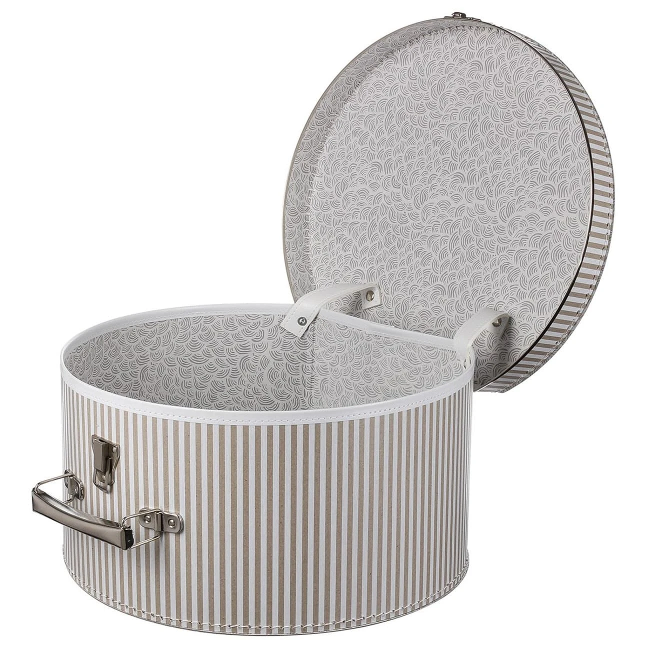 Hutkoffer Beige-Streifen by Lierys Hutkoffer Beige-Streifen By Lierys -Mode Hut Geschäft Hutkoffer Beige Streifen by Lierys beige.43372 7f15