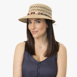 Indila Schute Strohhut By Lipodo -Mode Hut Geschäft Indila Schute Strohhut by Lipodo.53310 7