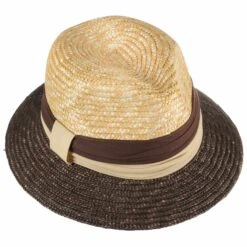 Karla Twotone Strohhut By McBURN -Mode Hut Geschäft Karla Twotone Strohhut by McBURN natur braun.55527 1rf195