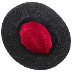 Karla Twotone Strohhut By McBURN -Mode Hut Geschäft Karla Twotone Strohhut by McBURN rot schwarz.55527 2rf180