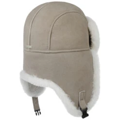 Lambswool Fliegermütze By Seeberger -Mode Hut Geschäft Lambswool Fliegermuetze by Seeberger hellgrau.63288 3rf28