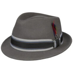 Lancover Trilby Wollhut By Stetson -Mode Hut Geschäft Lancover Trilby Wollhut by Stetson grau.62201 rf13