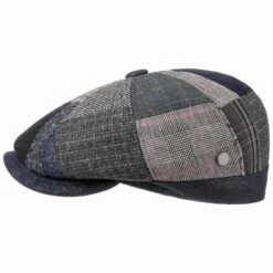 Larent Patchwork Flatcap By Lierys -Mode Hut Geschäft Larent Patchwork Flatcap by Lierys blau.54798 rf2