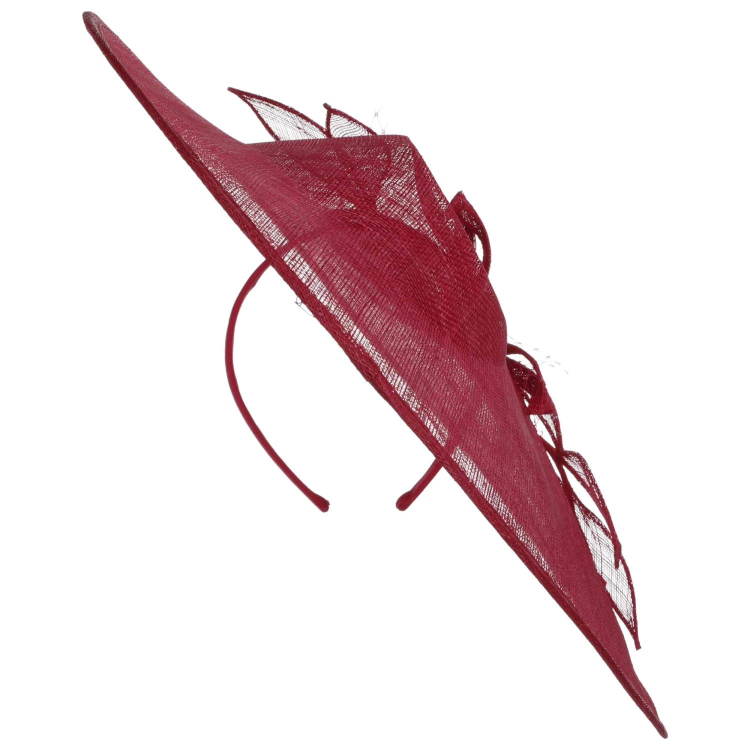 Large Plate Sinamay Fascinator by Seeberger Large Plate Sinamay Fascinator By Seeberger -Mode Hut Geschäft Large Plate Sinamay Fascinator by Seeberger dunkelrot.64914 3rf171