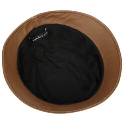 Leder Glockenhut By Seeberger -Mode Hut Geschäft Leder Glockenhut by Seeberger hellbraun.63279 2rf175