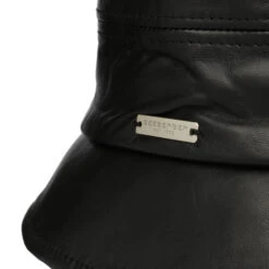 Leder Glockenhut By Seeberger -Mode Hut Geschäft Leder Glockenhut by Seeberger schwarz.63279 4rf4