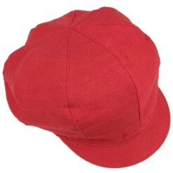 Leinen Ballonmütze By Bedacht -Mode Hut Geschäft Leinen Ballonmuetze by bedacht rot.42866 1rf3