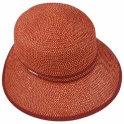 Leontine Strohhut By Seeberger -Mode Hut Geschäft Leontine Strohhut by Seeberger rot.58152 1rf3