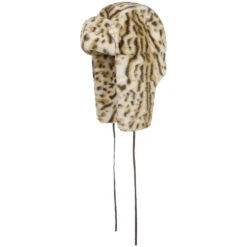 Leopard Trapper Fliegermütze By Kangol -Mode Hut Geschäft Leopard Trapper Fliegermuetze by Kangol beige.59764 rf15