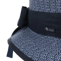 Mavella Schute Strohhut By Lipodo -Mode Hut Geschäft Mavella Schute Strohhut by Lipodo blau grau.62617 4rf255