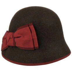 Milova Wool Glockenhut By Bedacht -Mode Hut Geschäft Milova Wool Glockenhut by bedacht braun.61986 rf11