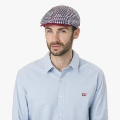Mitchell Check Flatcap By Lierys -Mode Hut Geschäft Mitchell Check Flatcap by Lierys.58653 8