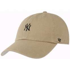 '47 BRAND NY Yankees Base Runner Cap By 47 Brand -Mode Hut Geschäft NY Yankees Base Runner Cap by 47 Brand beige.63003 rf15